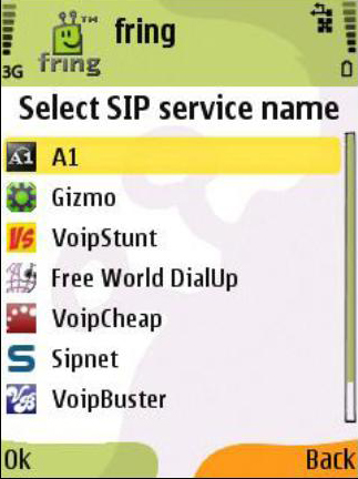 SIP настройки за Symbian